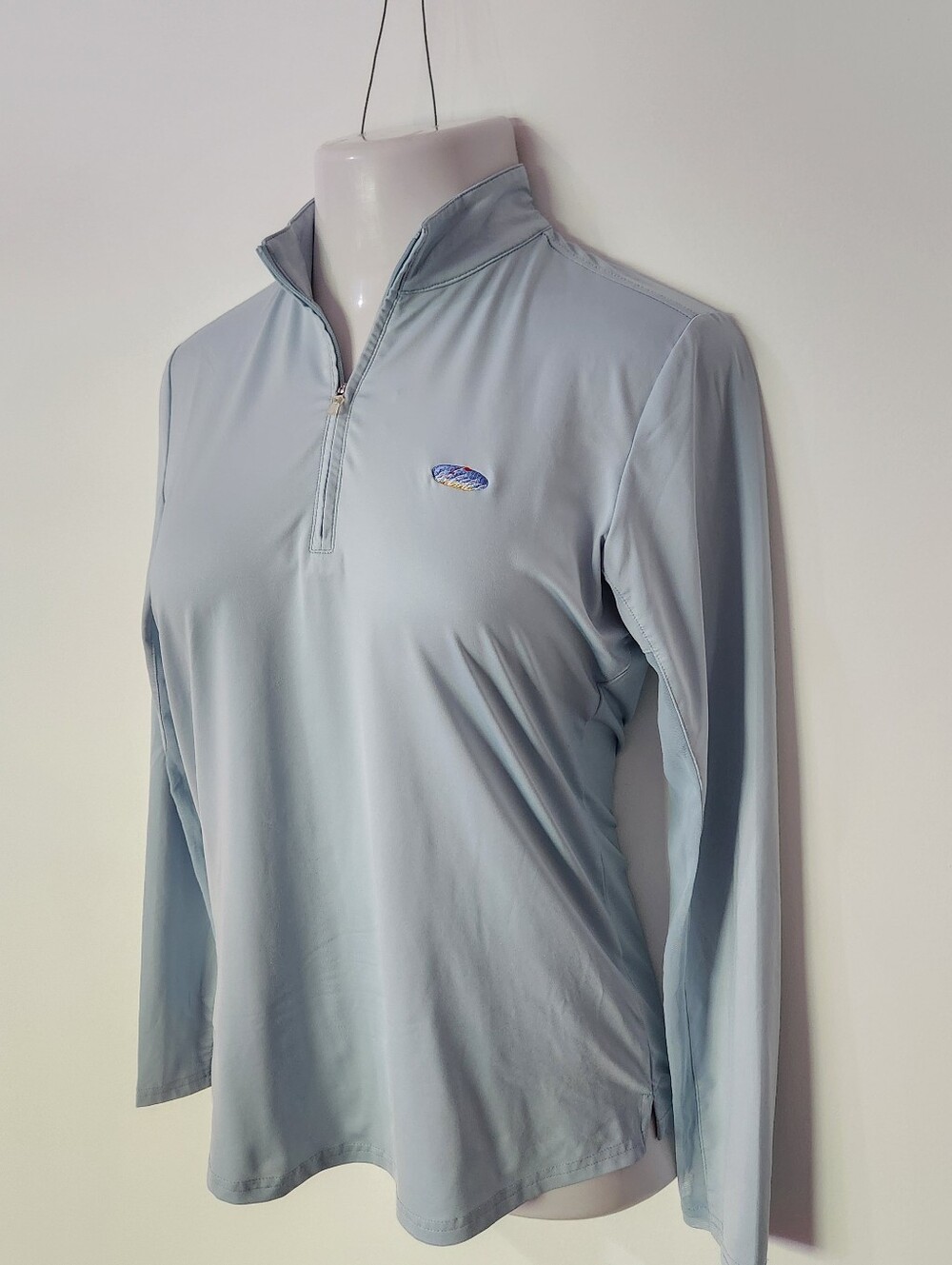 San Soleil Aqua Quarter Zip Golf Pullover M